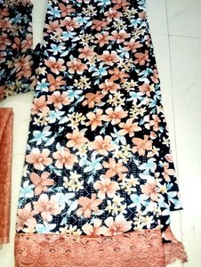 Floral Print Fabric Bundle 2 Set