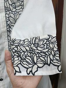 White Embroidered Kurta Set