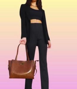 Stylish Brown Tote Bag