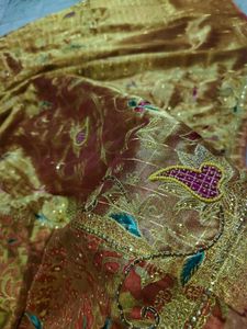 Organza Saree With Aari Tari Beautiful Work 🔥