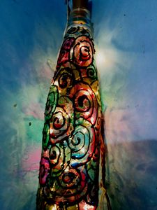 1  Decorative Glass Bottle With Light