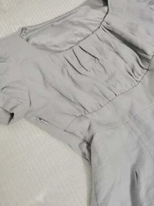 ✨Elegant Grey Fit &amp; Flare Dress🤩