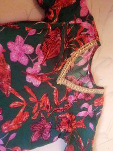 Floral Print Kurta