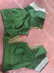 Green  readymade Blouse