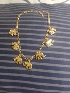 Lovely Neck Piece With Elephant