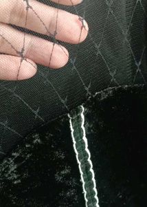 Black velvet dress