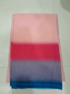 Ombre Scarf - Pink, Red, &amp; Blue (Without Blouse)