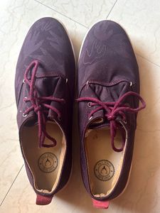 Allen Solly Burgundy Casual Shoes