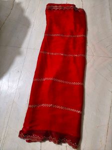 Elegant Red Saree