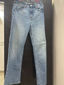 Light Wash Straight Leg Jeans