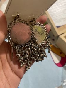 Oxidised Mirrio Earings