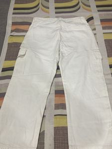 White Cargo Denim