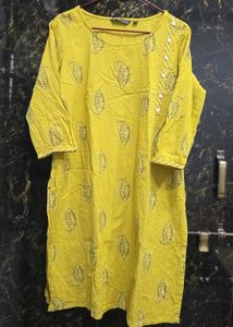 Printed Button Kurta