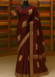 🇳🇿💫❤️ Elegant Burgendy Colour Saree