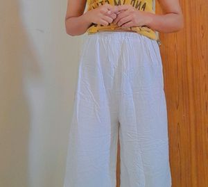 White Cotton Plazoo