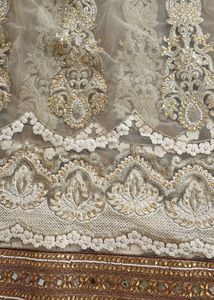 Mirror and Stone Work Saree