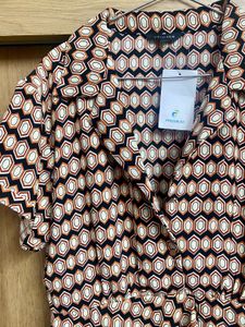 Patterned Shirt Dress