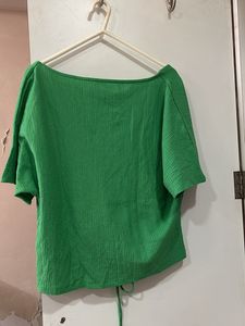 Zara Green Crop Top