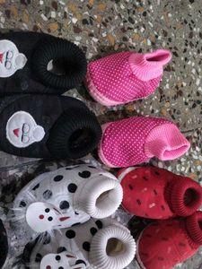 Assorted Baby Booties - Bundle of 6 Pairs