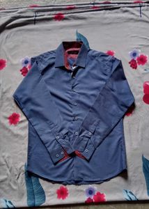 Men's Blue Dress Shirt - Size L
