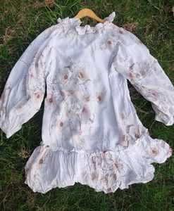Floral Print Ruffle Dress