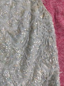 Whimsical Stone And Sequin Beaded Top