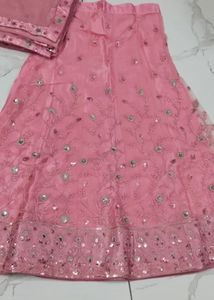 Pink Embroidered Lehenga Choli