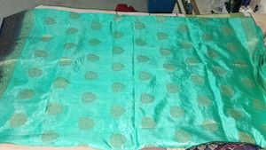 Elegant Turquoise Saree &amp; blouse