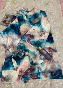 CLAURA Women Satin Silk Robe