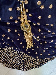 Beautiful Bridal Lehenga : Navy Blue