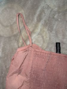 Cute Pink Bow Crop Top