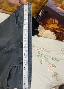 Gray Straight Leg Jeans