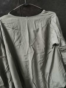 Olive Green Oversized Tunic Top - XXL