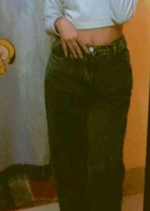 Grey Denim Mom Jeans 👖