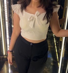White Crop Top