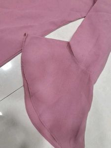 Pink Open Front Cardigan