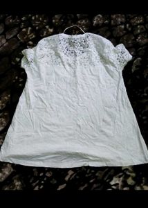 Crochet Chic Sweater (free🎁white net top)