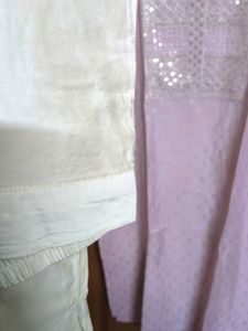 Lavender Embellished Kurti