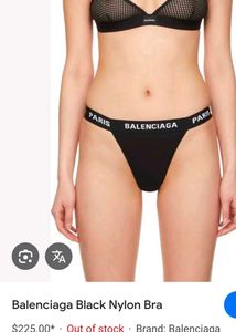 Orginal Balenciaga Black Nylon Bra