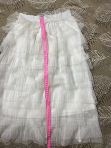 White Fril Skirt