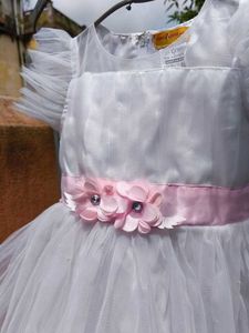 White Tulle Flower Girl Dress