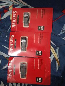 SanDisk 128gb Combo Of 3 Pendrive Cruzer Blade