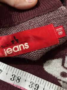 imported UFO Print Knit Sweater