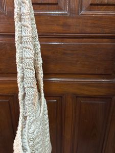 Crochet Oatmeal Handbag