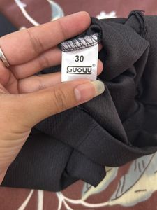 Classic Women Trousers | Black | 30 Size