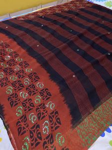 Black N Brown Saree