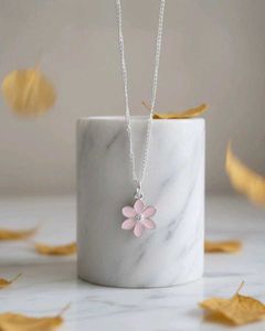 Pink Flower Necklace
