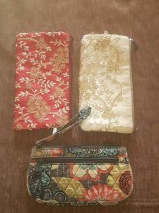 Stylish Vera Bradley Pouches (Set of 3)