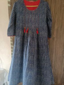 Stylish Blue Printed Kurta