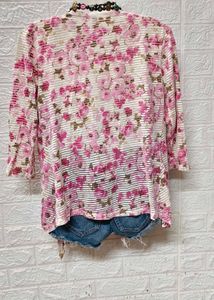 Tops &amp; Dresses For Rs.99/ Floral Pink Cardigan
